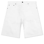 Berry Wide Denim Short - Washed White