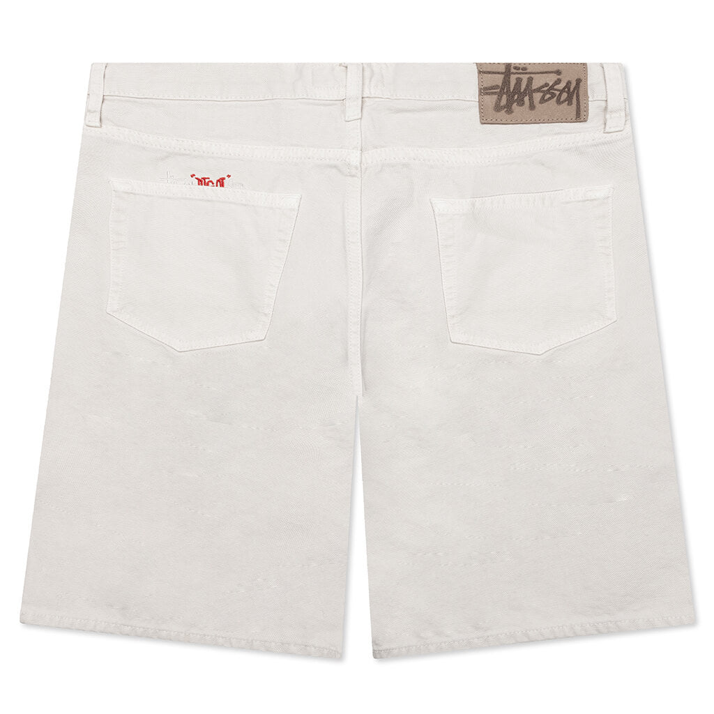 Big OL Shorts Washed Canvas - Vintage Natural