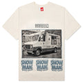 Blue Raspberry S/S Knit - Whisper White