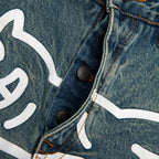Blueberry Yogurt Jean Shorts - Blue Shade