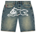 Blueberry Yogurt Jean Shorts - Blue Shade