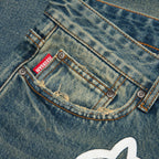 Blueberry Yogurt Jean Shorts - Blue Shade