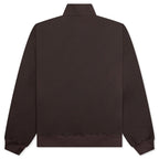 Bonded Nylon Bomber Jacket - Brown