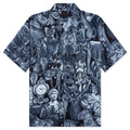 Silk Shirt with Hubert Objects Print - Black/Navy