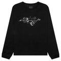 Tarot Print Boxy Fit Long Sleeve T-Shirt - Black