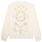 Boxy Fit Tarot Long Sleeve T-Shirt - Ivory