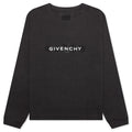 Tarot Print Boxy Fit Long Sleeve T-Shirt - Rosewood