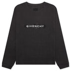 Tarot Print Boxy Fit Long Sleeve T-Shirt - Rosewood