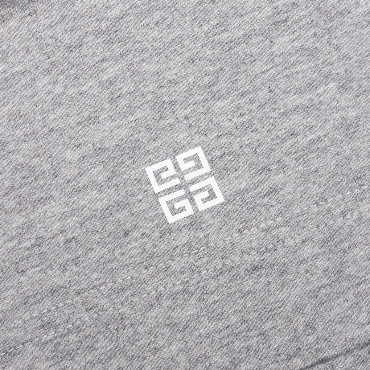 GVCY Floral Printed Crewneck T-Shirt - Light Grey Melange