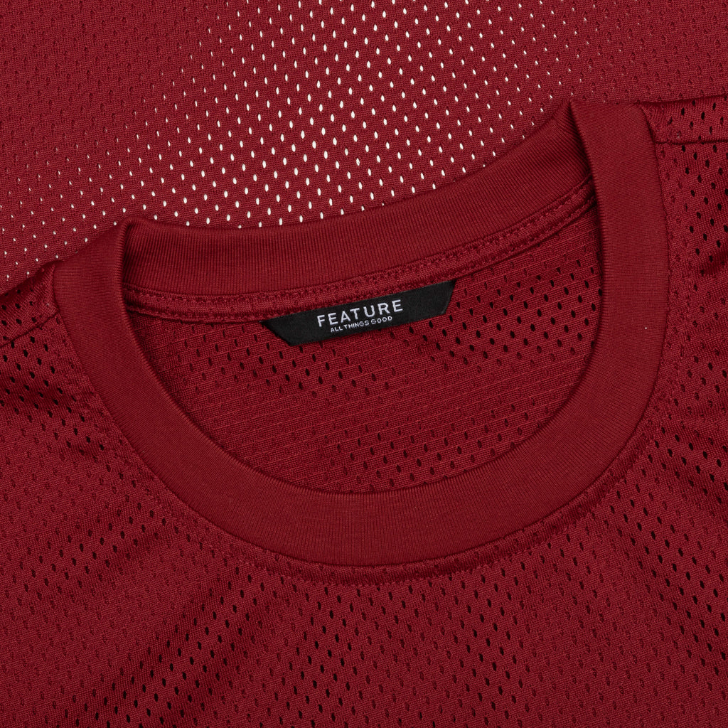 Boyer Mesh Tee - Burgundy