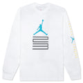 Brooklyn AJ11 Graphic L/S Tee - White
