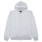 Brooklyn Fleece Full-Zip Hoodie - Grey Heather/White
