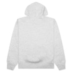 Brooklyn Fleece Pullover Hoodie - Grey Heather/White