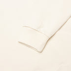 Buttoned Raglan Long Sleeve Sweatshirt - Ivory