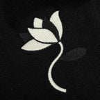Cloudy Star Varsity Jacket - Black