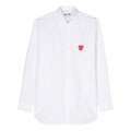 COMME des GARCONS PLAY SS25 Red Heart Shirt 'White' AX-B002-051-2