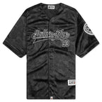 Camo Stripe Baseball Shirt - Black