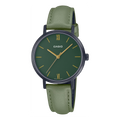 CASIO Minimalistic Watch Green LTP-VT02BL-3A