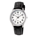 CASIO Waterproof Black/ White Analog LTP-1303L-7BV
