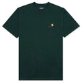 S/S American Script T-Shirt - Grove
