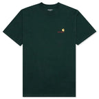 S/S American Script T-Shirt - Grove