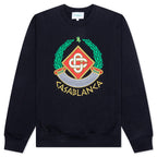 Casa Crest Embroidered Sweatshirt - Black