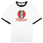 Cat Heavyweight Ringer T-Shirt - White