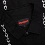 Chain Button Up Shirt - Black