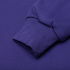College Puffy Relaxed Fit Pullover Hoodie - Blue