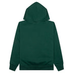 College Puffy Relaxed Fit Pullover Hoodie - Green