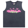 Collins Sleeveless Tee - Ocean Wash Black
