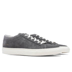 Achilles Low in Suede - Washed Black