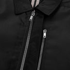 Concealed Zipfront Padded Jacket - Black