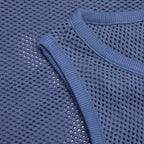 Cotton Big Mesh Tank - Navy