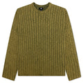 Cotton Slub Rib Crew - Green