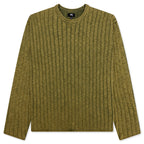 Cotton Slub Rib Crew - Green