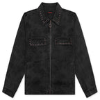 Cowhide Work Jacket - Black