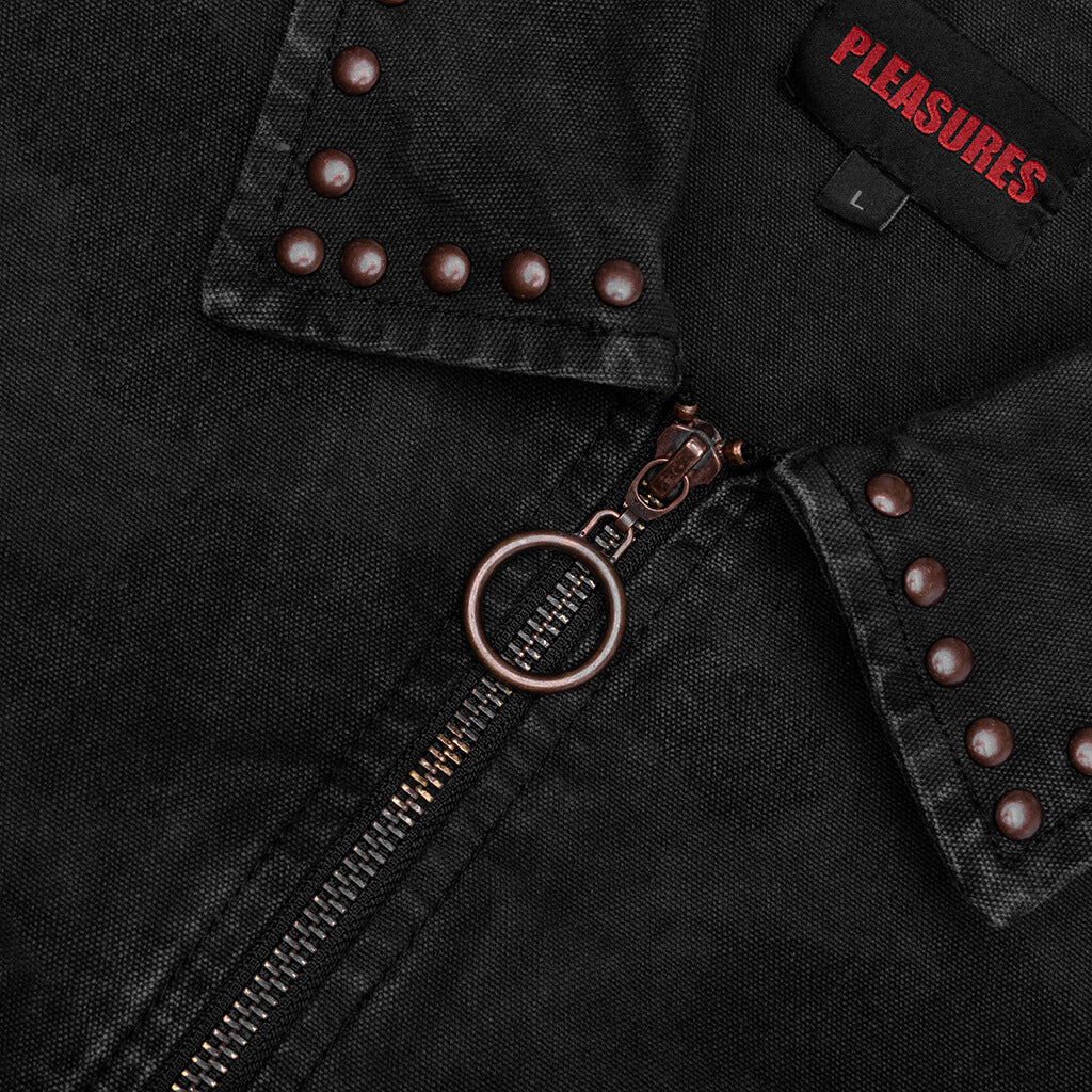 Cowhide Work Jacket - Black