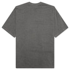 Crack Print Pattern Logo Relaxed Fit Tee - Black
