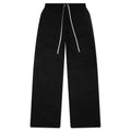 Creatch Wide Cargo Drawstring Pants - Black