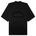 Heavy Jersey Crewneck T-Shirt - Jet Black