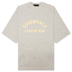 Heavy Jersey Crewneck T-Shirt - Light Heather Grey