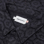 Crochet Button Up - Black