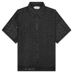 Crochet Button Up - Black