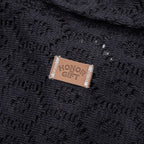 Crochet Button Up - Black