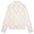 Crochet Full Zip Jacket - Bone
