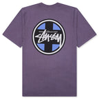 Cross Dot Pigment Dyed Tee - Grape