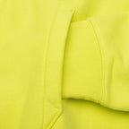 Cursive Applique Zip Hood - Lime