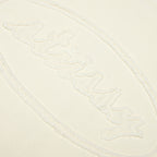 Cursive Applique Zip Hood - Natural