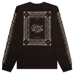 Holiday Honor the Gift Pattern L/S - Black